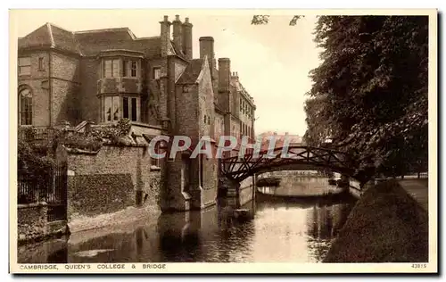 Cartes postales Cambridge Queens College Bridge