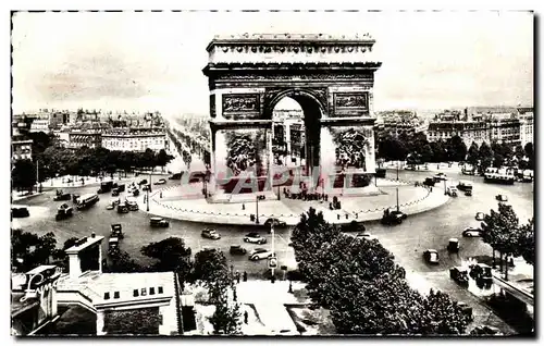 Cartes postales Paris Et l&#39Arc De Triomphe De l&#39Etoile