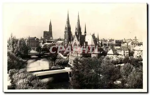 Cartes postales Strasbourg Cathedrale et Eglise St Paul