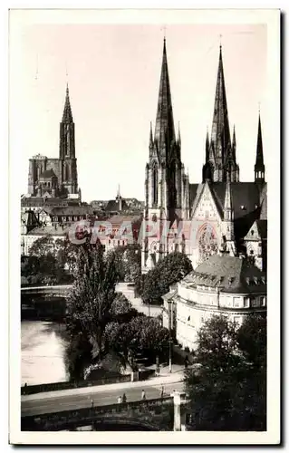 Cartes postales Strasbourg Cathedrale et Eglise St Paul