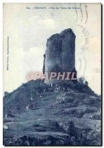 Cartes postales Crozant Une des Tours des Ruines