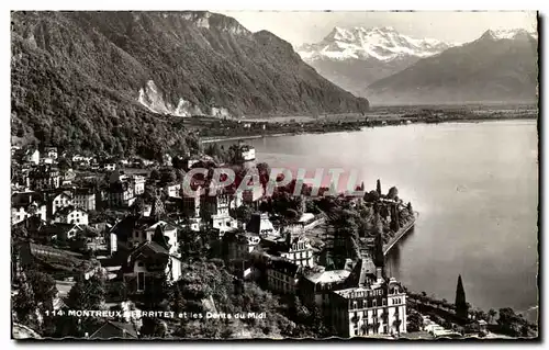 Cartes postales Montreux Et Les Denits du Midi