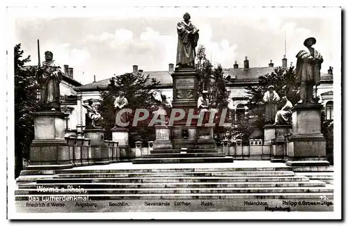 Cartes postales Worms Das Lutherdenkmal