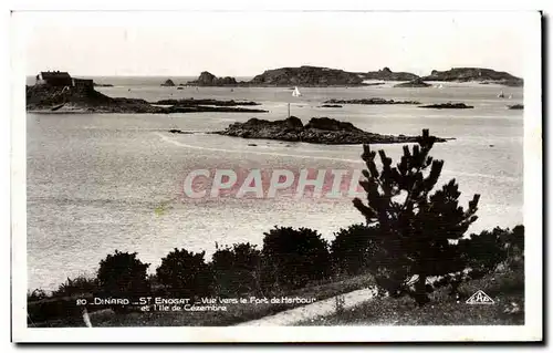 Cartes postales Dinard St Enogat Vue Vers le Fort de Harbour et I&#39Ile de Cezembre