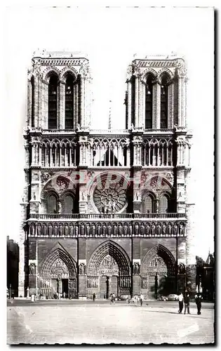 Cartes postales Paris Facade De Notre Dame