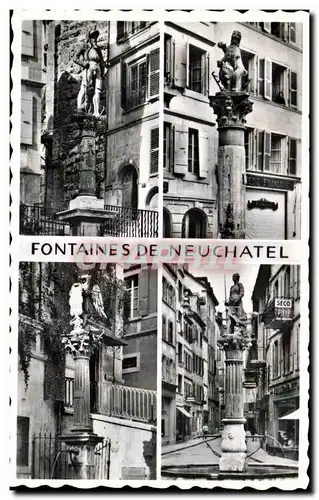Cartes postales Fontaines De Neuchatel