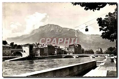 Ansichtskarte AK Les Belles Alpes Francaises Grenoble Les Quais Le Telepherique Et Le