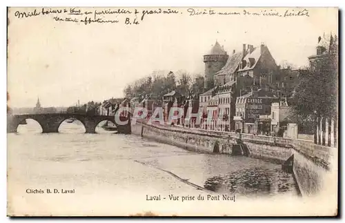 Cartes postales Laval Vue Prise du Pont Neuf