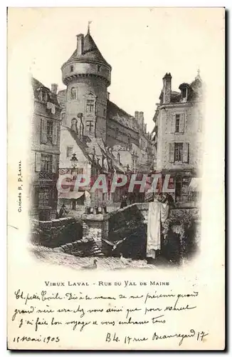 Cartes postales Viaux Laval Rue du val De Maine