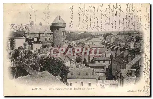 Ansichtskarte AK Laval Vue Generale Prise Du Jardin Des Plantes