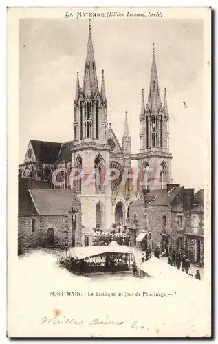 Ansichtskarte AK La Mayenne Pont Main La Basilique Un Jour De Pelerinage