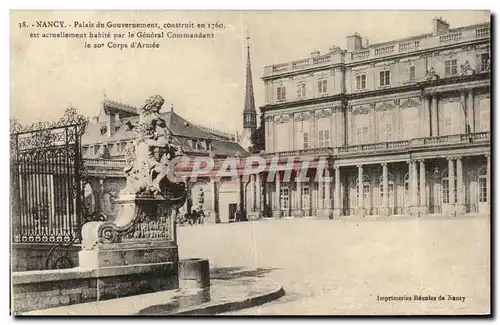 Cartes postales Nancy Palais Du Gouvernement