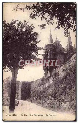 Cartes postales Granville Le Guet Les Remparts Et La Caserne