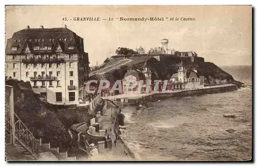 Cartes postales Granville Le Normandy Hotel Et Le Casino