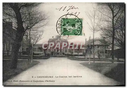 Cartes postales Cherbourg Le Casino Les Jardins