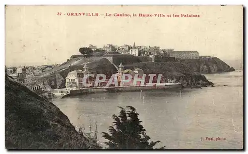 Ansichtskarte AK Granville le Casino la Haute Ville et les Falaises