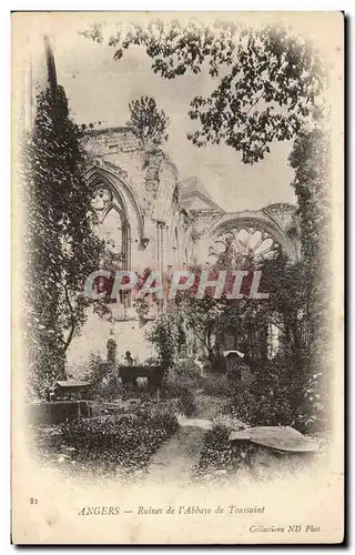 Cartes postales Angers Ruines de l&#39Abbaye de Toussaint