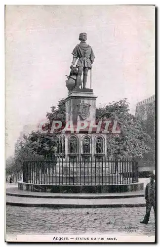 Cartes postales Angers Statue de Roi Rene