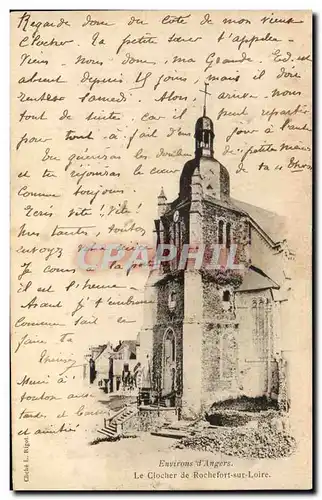 Cartes postales Angers Environs d&#39Angers Le Clocher de Rochefort sur Loire