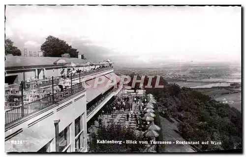 Ansichtskarte AK Kahlenberg Blick Vom Terrassen Restaurant Auf Wien