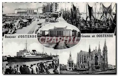 Cartes postales Bonjour d&#39Ostende Groeten Uit Oostende