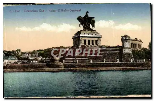 Cartes postales Coblenz Deutsches Eck Kaiset Wilhelm Denkmal