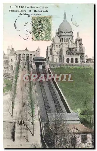 Ansichtskarte AK Paris Sacre Coeur Funiculaire Et Reservoir De Montmartre