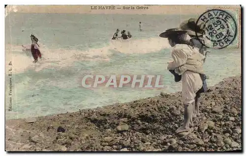 Cartes postales Le Havre Sur la Greve Femmes