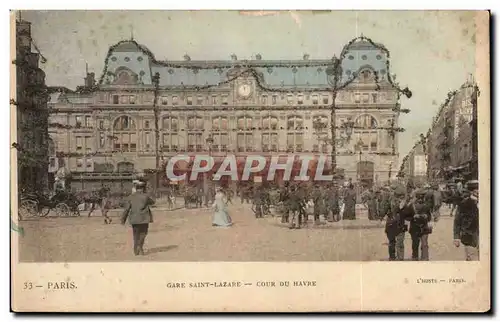 Cartes postales Paris Gare Saint Lazare Cour Du Havre