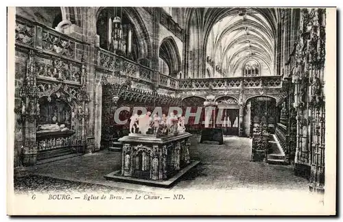 Cartes postales Bourg Eglise De Brou Le Choeur