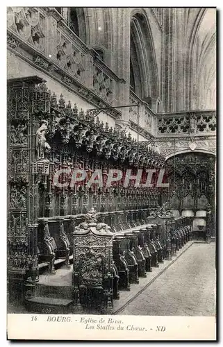 Ansichtskarte AK Bourg Eglise De Brou Les Stalles du Choeur