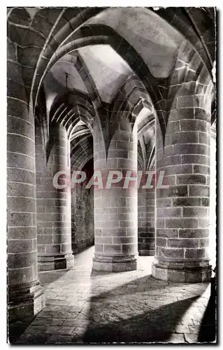 Cartes postales moderne Le Mont St Michel L&#39Abbaye La Crypte des Gros Piliers