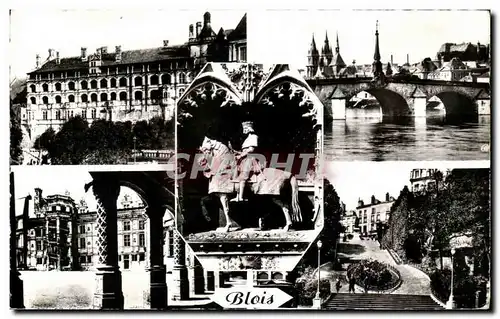 Ansichtskarte AK Blois Aile Francois Le Grand Pont et L&#39Eglise St Nicolas