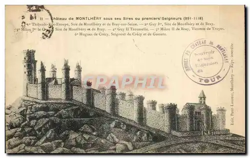 Cartes postales Chateau de Montlhery sous ses Sires ou Premiers Seigneurs Thibault Eile Etoupe