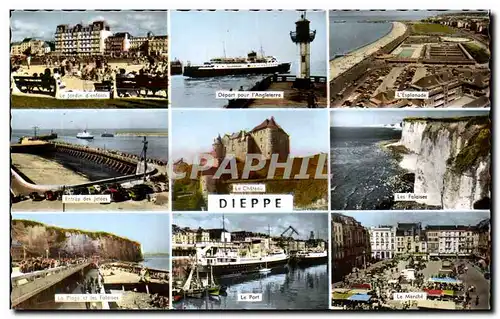 Cartes postales Le Chateau Dieppe Le Port