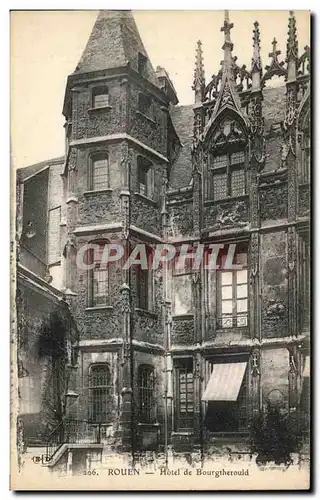 Cartes postales Rouen Hotel de Bourgtherould