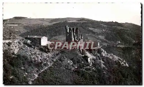 Cartes postales Environs de Vernoux La Tourette Ruines du Vieux Chateau Feodal et la Ferme