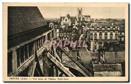 Cartes postales Troyes Vue prise de l&#39Eglise Saint Jean