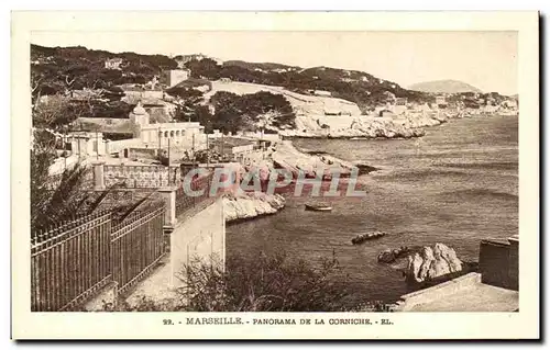 Cartes postales Marseille Panorama de la Corniche