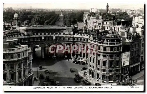 Cartes postales Admiralty Arch With the Mall Leading to Buckingham Place London Londres