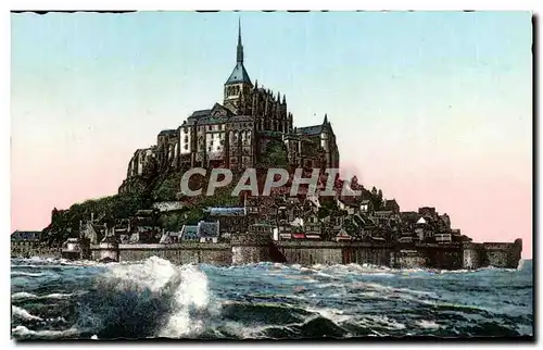 Cartes postales moderne Le Mont St Michel a maree haute