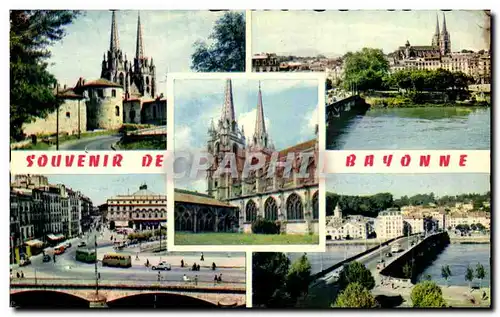 Cartes postales Bayonne Chateau Vieux Le Pont Saint Esprit et l&#39Adour