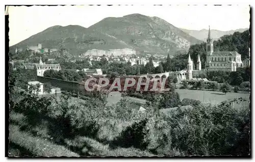 Cartes postales Lourdes Basilique Pic du Jer