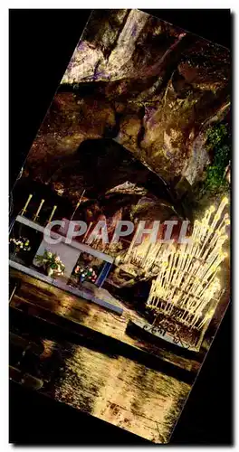 Cartes postales Lourdes La Grotte Miraculeuse de Nuit The Miraculous Grotto by Bight