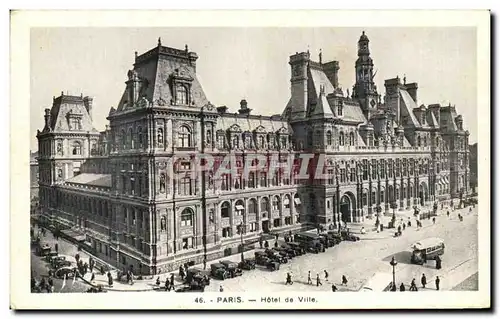 Cartes postales Paris Hotel de Ville