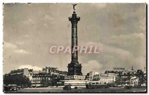 Cartes postales Paris Et Ses Merveillles Place de la Bastille et Colonne de Juillet