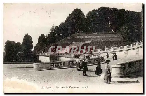 Ansichtskarte AK Le Parc Vue Sur le Trocadero Paris