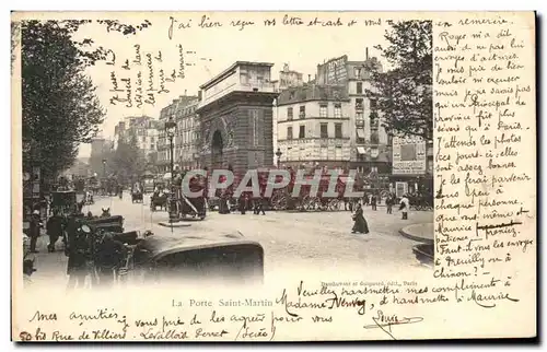 Cartes postales La Porte Saint Martin Paris