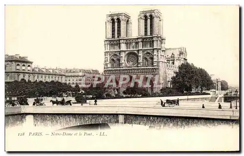 Cartes postales Paris Notre Dame et le Pont