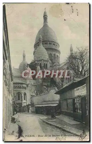 Ansichtskarte AK Paris Rue De La Barre A Montmartre Sacre Coeur